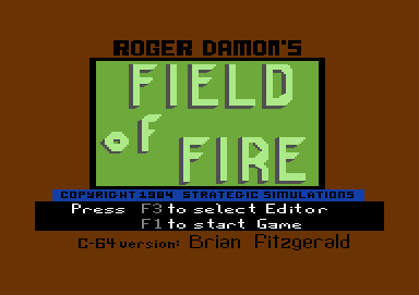 Field Of Fire screenshot 2 for Commodore 64